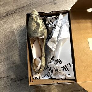Hush Puppy Camo Flats with Gold